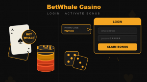 BetWhale casino login & Bonus activation