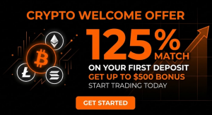 125% crypto welcome bonus